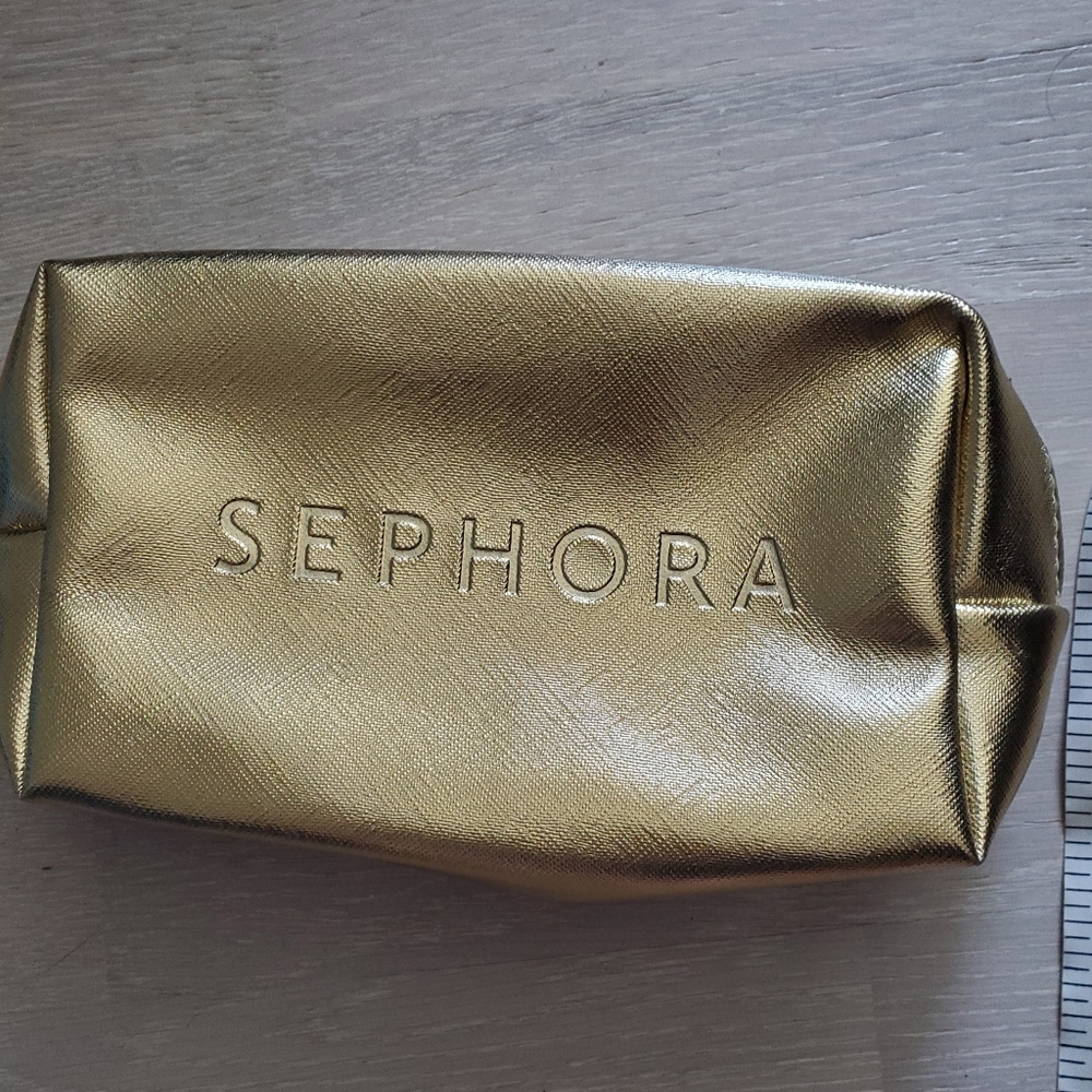 Brand New Gold Sephora Makeup Bag